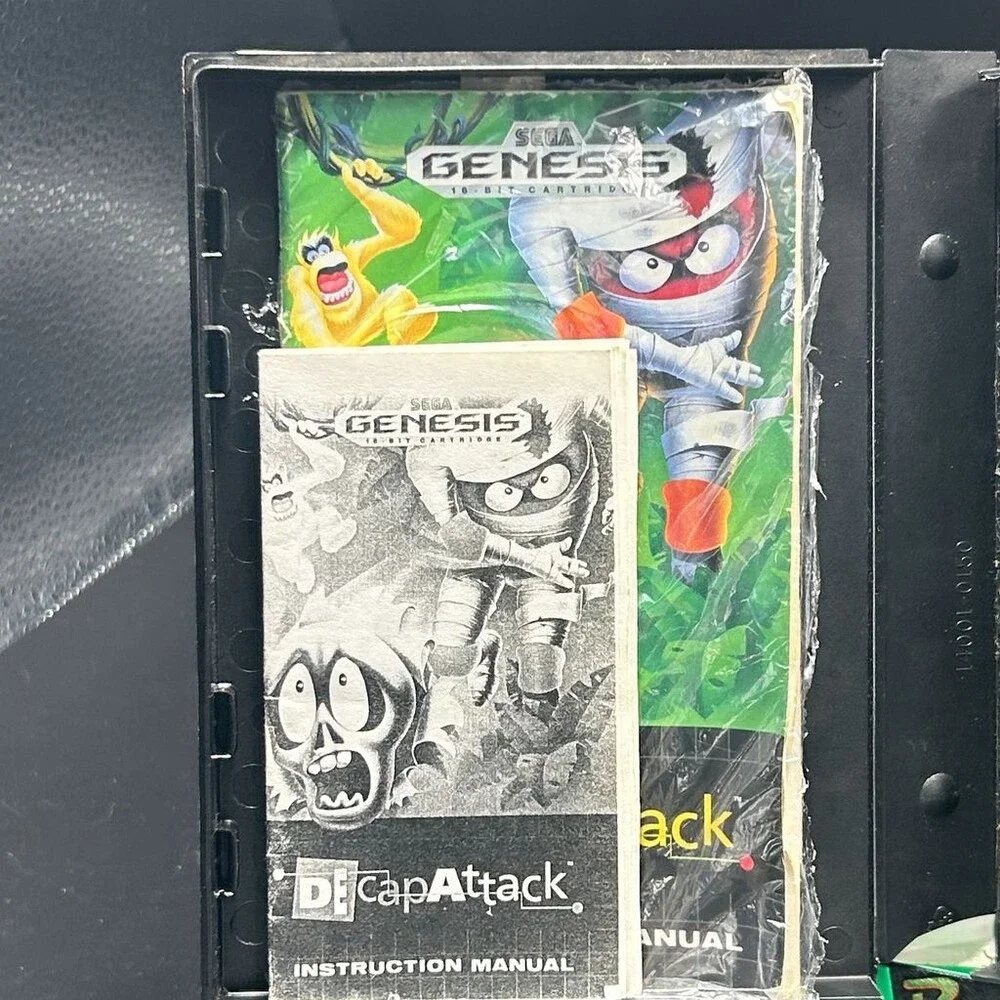 Decap Attack (Sega Genesis, 1991) 16-Bit Cartridge Complete W/ Manual